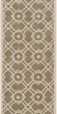 Area Rug 2x8 Runner Transitional Sage-Green Color - Surya Goa Rug from RugPal