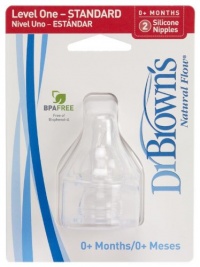 Dr. Brown's 2 Pack Natural Flow Level 1 Standard Nipple