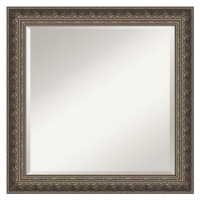 Barcelona Square Mirror in Champagne and Pewter