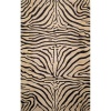 Liora Manne Seville Zebra Hand Tufted Rug, 8-Feet Round, Neutral