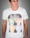 JUNK FOOD CLOTHING Men's The Beatles 4 Square Faces T-Shirt