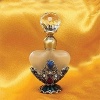 StealStreet SS-A-51621 Crystal Jewel Fragrance Perfume Bottle, Blue