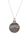 Kevin N Anna Studio Sterling Silver SMALL Pendant Necklace with Etched DRAGONFLY Celebrates GRACE