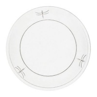 La Rochère Set of 6 Dragonfly Décor Dessert Plates, Clear, 7.5