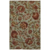 Townhouse Rugs Astrid Floral Blue Rug, 60-Inch by 96-Inch