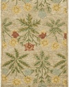 Safavieh Blossom Collection BLM151A Handmade Beige and Multi Hand Spun Wool Area Rug, 3-Feet by 5-Feet