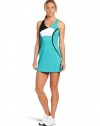 Bollé Women's Photo Finish Tennis Dress, Aqua, Large