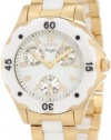 Invicta Women's 1655 Angel White Dial White Ceramic and Gold Watch