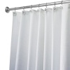 InterDesign Carlton Spa Stall Shower Curtain 54-inch  x 78- inch , White