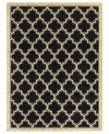 Reminiscent of classic Mediterranean textiles, this patterned area rug from Shaw Living presents a brilliant ogee design rendered in deep black. Woven in the USA of ultra-durable and supremely soft EverTouch® nylon, this rug offers a stately tradition to any room.