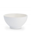 Full of possibilities, this ultra-versatile rice bowl from Noritake's collection of Colorwave white dinnerware is half glossy, half matte and entirely timeless in durable stoneware. Mix and match with square shapes or any of the other Colorwave shades.