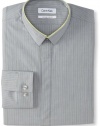 Calvin Klein Men's X Extreme Slim Fit Stripe Dress Shirt