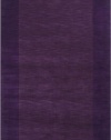 Area Rug 3x5 Rectangle Solid/Striped Plum Color - Surya Mystique Rug from RugPal