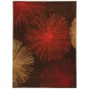 Safavieh Soho Collection Explosions Handmade Brown New Zealand Wool Area Rug, 2-Feet by 3-Feet