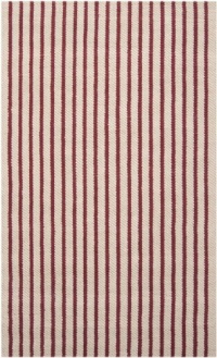 Area Rug 5x8 Rectangle Natural Fiber Red Color - Surya Country Jutes Area Rug from RugPal.com