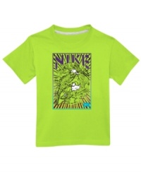 Can he hang? This skull surfer tee from Nike brings a fresh style, whether he's hitting the surf or out skating the streets. (Clearance)