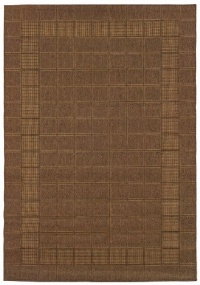 Lanai Brown / Beige Contemporary Rug Size: 3'7 x 5'6