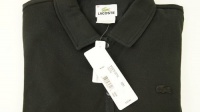 NEW w/ Tags - Women's Lacoste Long-Sleeve 5-Button Polo - Size 8/40 EUR Black