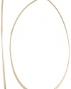 Nine West Brass Hoops Gold-Tone Large Thin Hoop Earrings