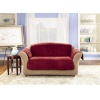 Sure Fit Deluxe Pet fort Loveseat Slipcover, Burgundy