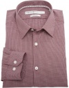 Perry Ellis Men's Premium Mini Check Slim Fit Dress Shirt