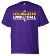 Los Angeles Lakers Purple adidas 2011-2012 On-Court Practice T-Shirt