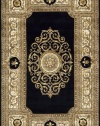 Area Rug 2x3 Rectangle European Black Color - Momeni Maison Rug from RugPal