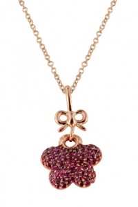 Effy Jewlery 14K Rose Gold Ruby & Diamond Butterfly Pendant, .71 TCW