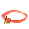 Gorjana Graham Neutral Leather Studded Wrap Coral