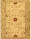 Safavieh AN550A 8-Feet Anatolia Collection Handmade Hand-Spun Wool Square Area Rug, Ivory and Sand