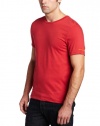 Hugo Boss Men's Orange Short Sleeve Crew Neck Tee, Red, Large