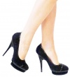 Ysl Yves Saint Laurent Black Suede Pumps.39