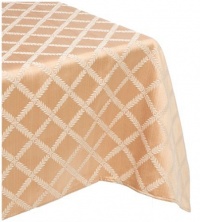 Lenox Laurel Leaf 70-by-122-Inch Oblong / Rectangle Tablecloth Gold