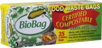 BioBag Compostable Waste Bags, 3 Gallon - 25 count per box