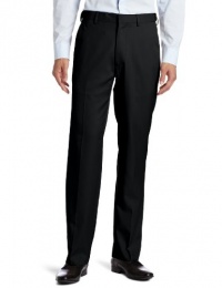 Haggar Men's Flex Gab Plain Front Expandable Waistband Straight Fit Dress Pant