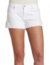 7 For All Mankind Women's Cut off Short in White