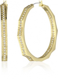 Vince Camuto Pave Geometric Hoop Earrings