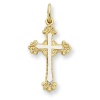 18k Gold-plated Sterling Silver Cross Charm