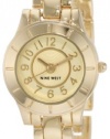 Nine West Women's NW1190CHGB  Gold-Tone Champagne Dial Bracelet Watch