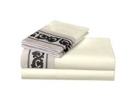 Natori Samarkand 300-Thread Count Cotton Sateen California King Sheet Set, Frozen Dew