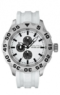 Nautica Men's N15583G BFD 100 Multifunction White Resin Watch