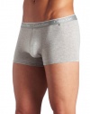 ck one Men's Cotton Stretch Trunk, Grey Heather, Medium