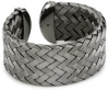 Roberto Coin Fifth Season Black Silver Medium Cuff Bracelet