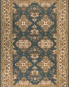 Area Rug 2x3 Rectangle Traditional Teal Blue Color - Momeni Persian Garden Rug from RugPal