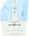 Method Foaming Hand Wash Refill Pouch Sweet Water, 28 ounces Pouch (Pack of 6)