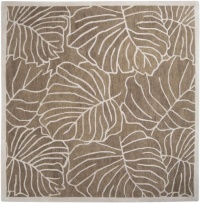 Area Rug 8x8 Square Transitional Mushroom Color - Surya Studio Rug from RugPal