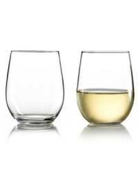 Highlight the unique properties of white wine with the original varietal-specific tumbler: Riedel O wine glasses. A stemless, easy-to-stack shape in durable crystal make the set ideal for every day and casual entertaining.