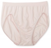 Bali Women's Microfiber Hi-Cut Panty, Silken Pink, 8/9