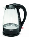 Toastess TGK486 Cordless Glass Kettle, Gray