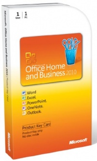 Microsoft Office Home & Business 2010 Key Card - 1PC/1User